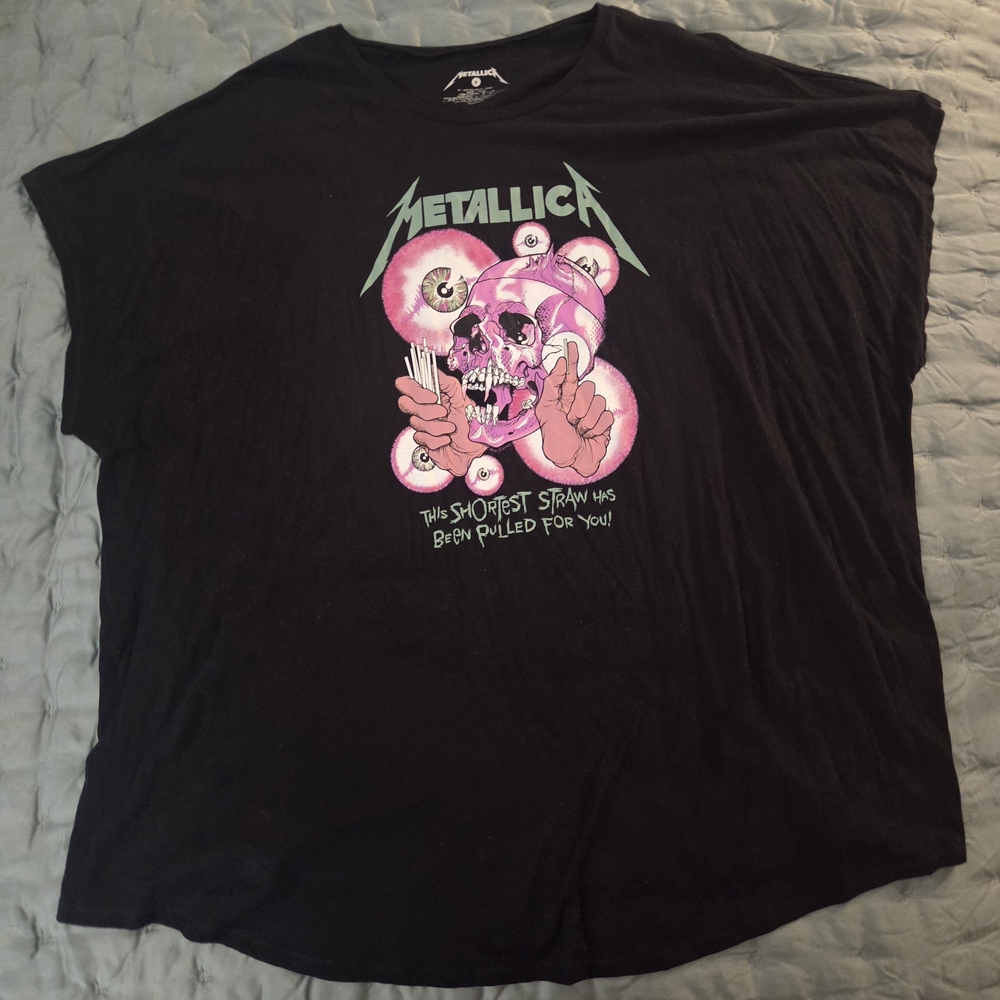 Torrid 6x Metallica Dolman Sleep Tunic - Picture 5 of 8